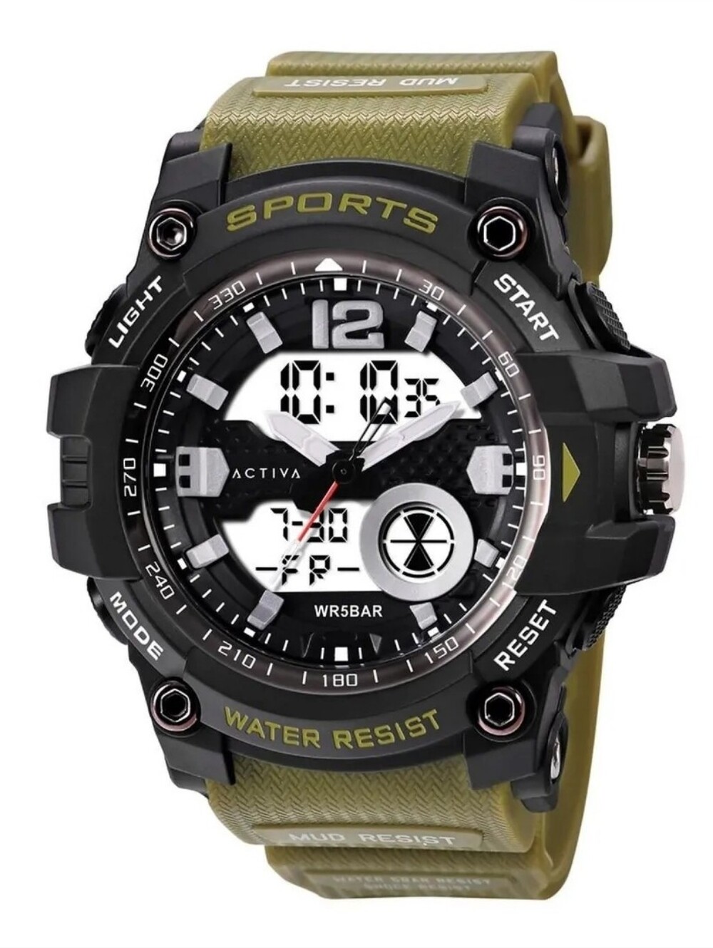 NEW ACW497-008 - Activa Circuit X Invicta Men's Watch 54mm Green Multi Funtional